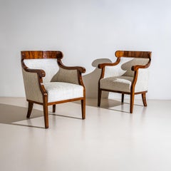 Pair of Biedermeier-style Bergères, Austria, 2nd Half 19th Century