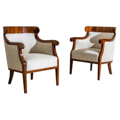 Pair of Biedermeier-style Bergères, Austria, 2nd Half 19th Century