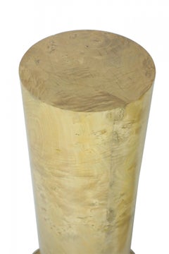 Pair of Biedermeier style Karelian Birch Octagonal Base Pedestals