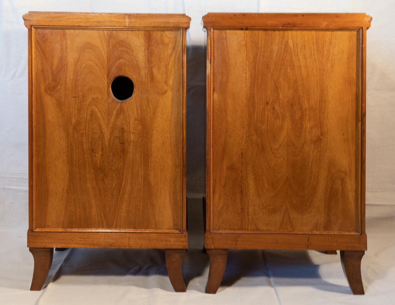 Pair of Biedermeier Style Nightstands, circa 1920 3