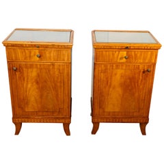 Pair of Biedermeier Style Nightstands, circa 1920