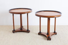 Pair of Biedermeier Style Round Centre Tables