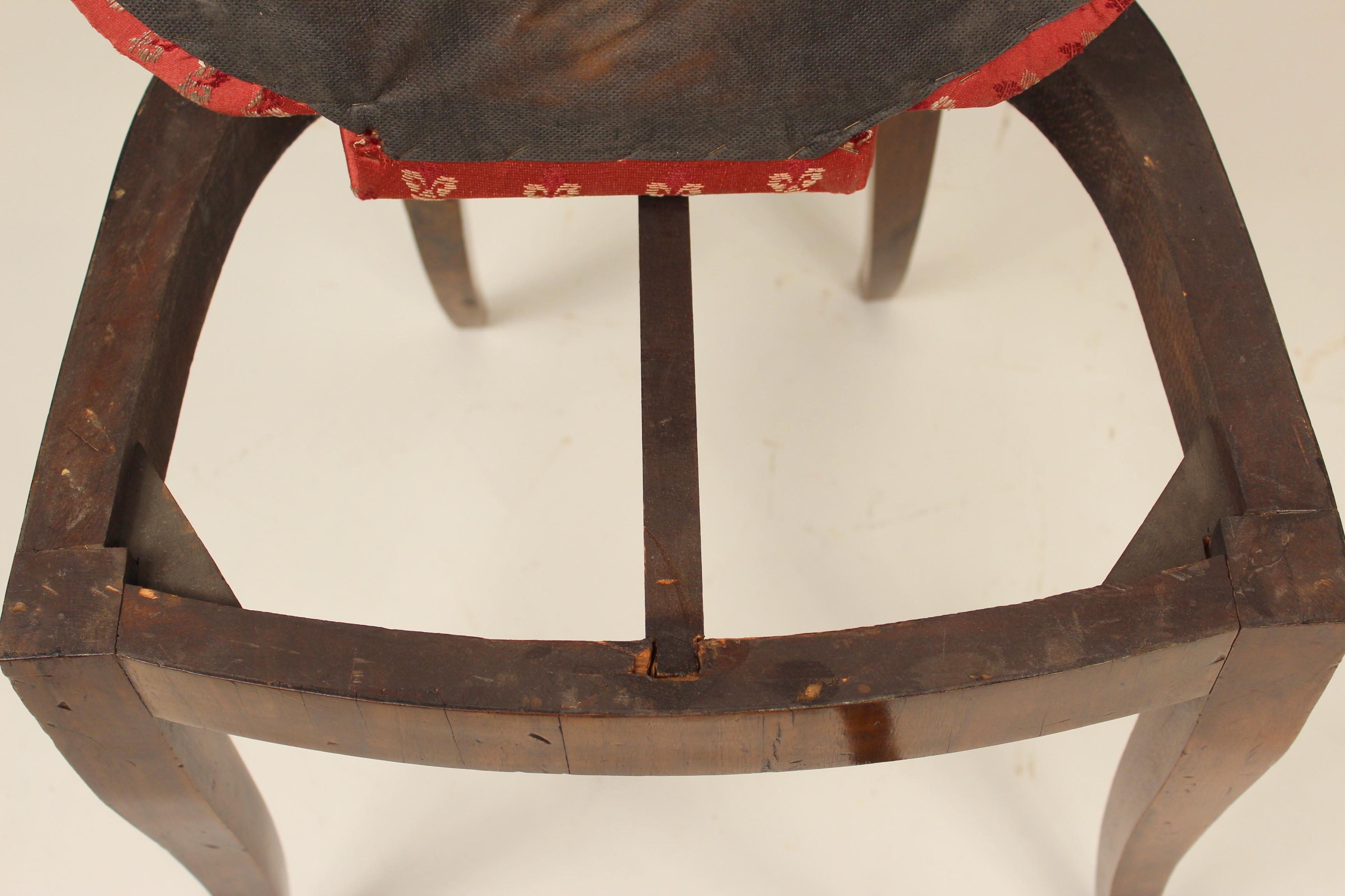 Pair of Biedermeier Style Walnut Side Chairs 7