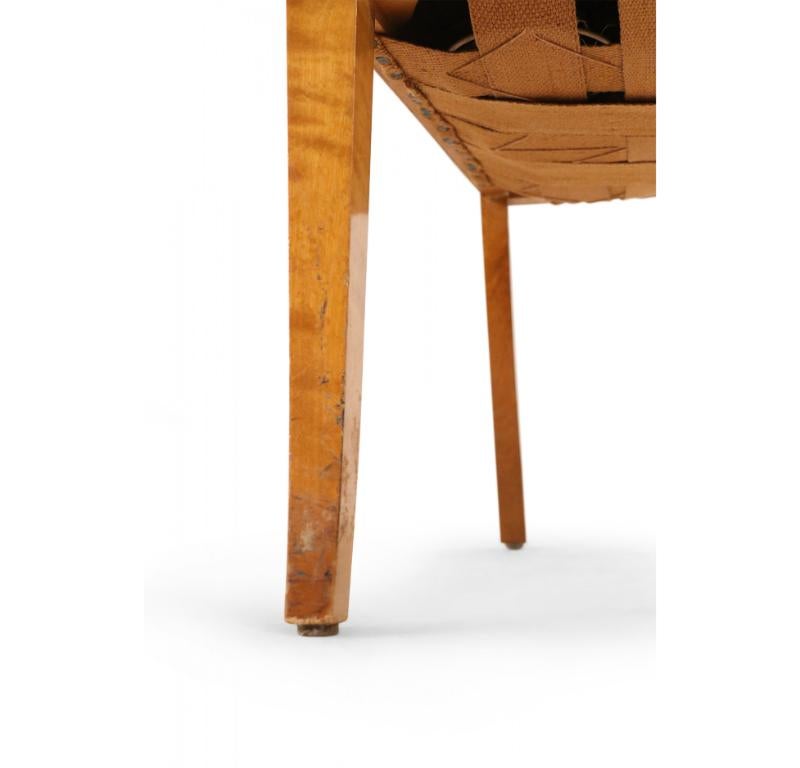 Coppia di poltrone da pranzo in stile Biedermeier in legno e tappezzeria nera in vendita 5