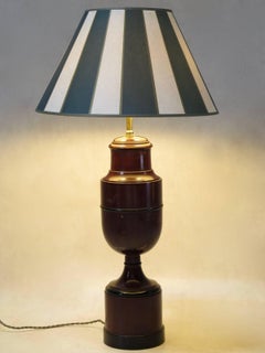 Pair of Biedermeier Turned Wood Lamps, circa 1920s