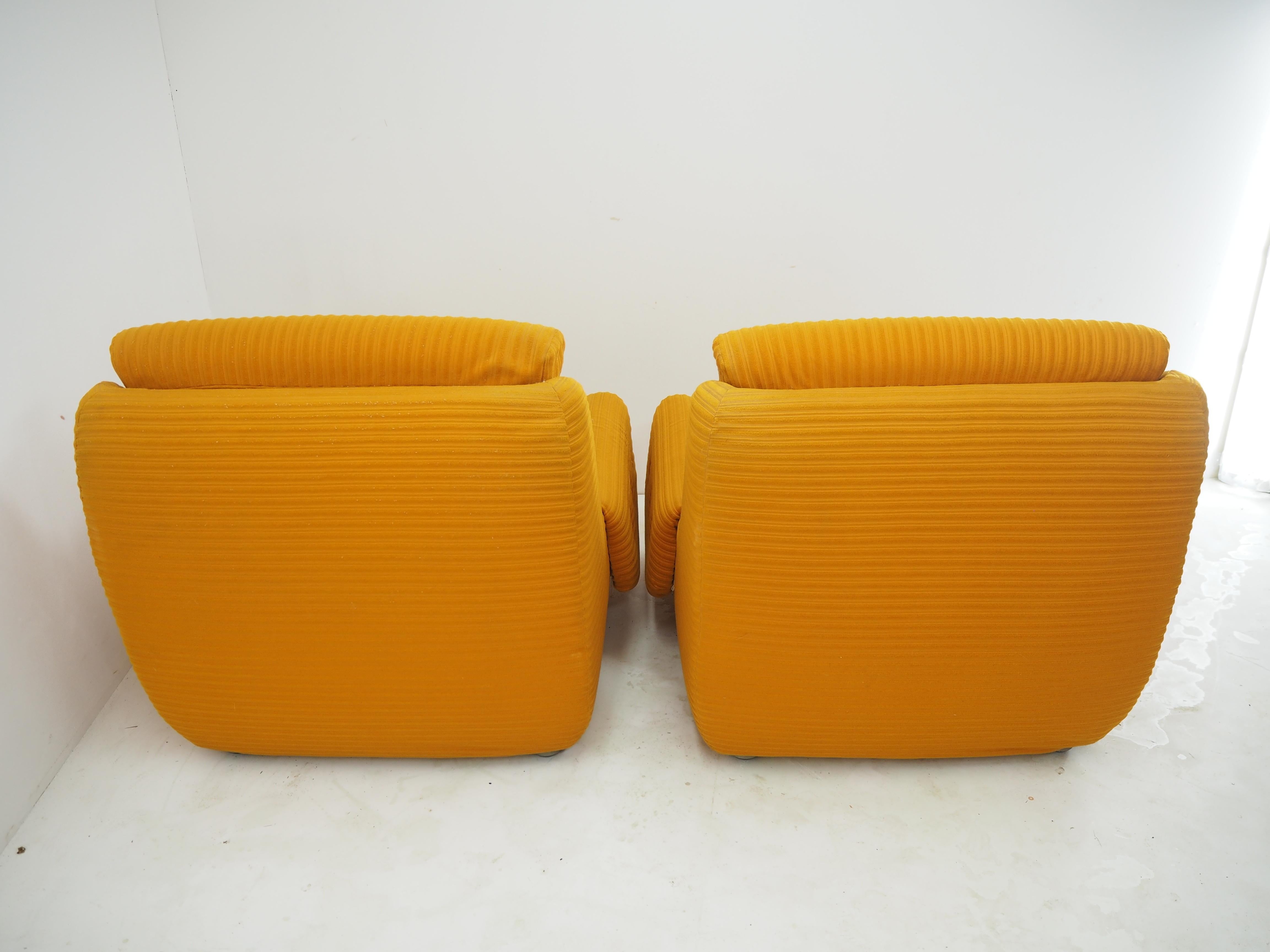 Pair of Big Design Armchair Atlantis, 1970s, Europe 1