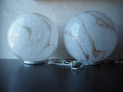 Coppia di lampade da tavolo in vetro Big Design Mid-Century, anni '70 - Cecoslovacchia