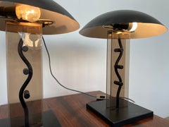 Coppia di lampade da tavolo “Big Design” in stile mid-century di Kamenicky Senov, anni ’80