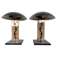 Coppia di lampade da tavolo “Big Design” in stile mid-century di Kamenicky Senov, anni ’80