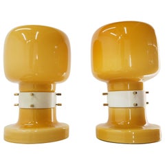 Pair of Midcentury Table Lamps by Zbyněk Hřivnáč, Equipment Hotel Praha 1960s