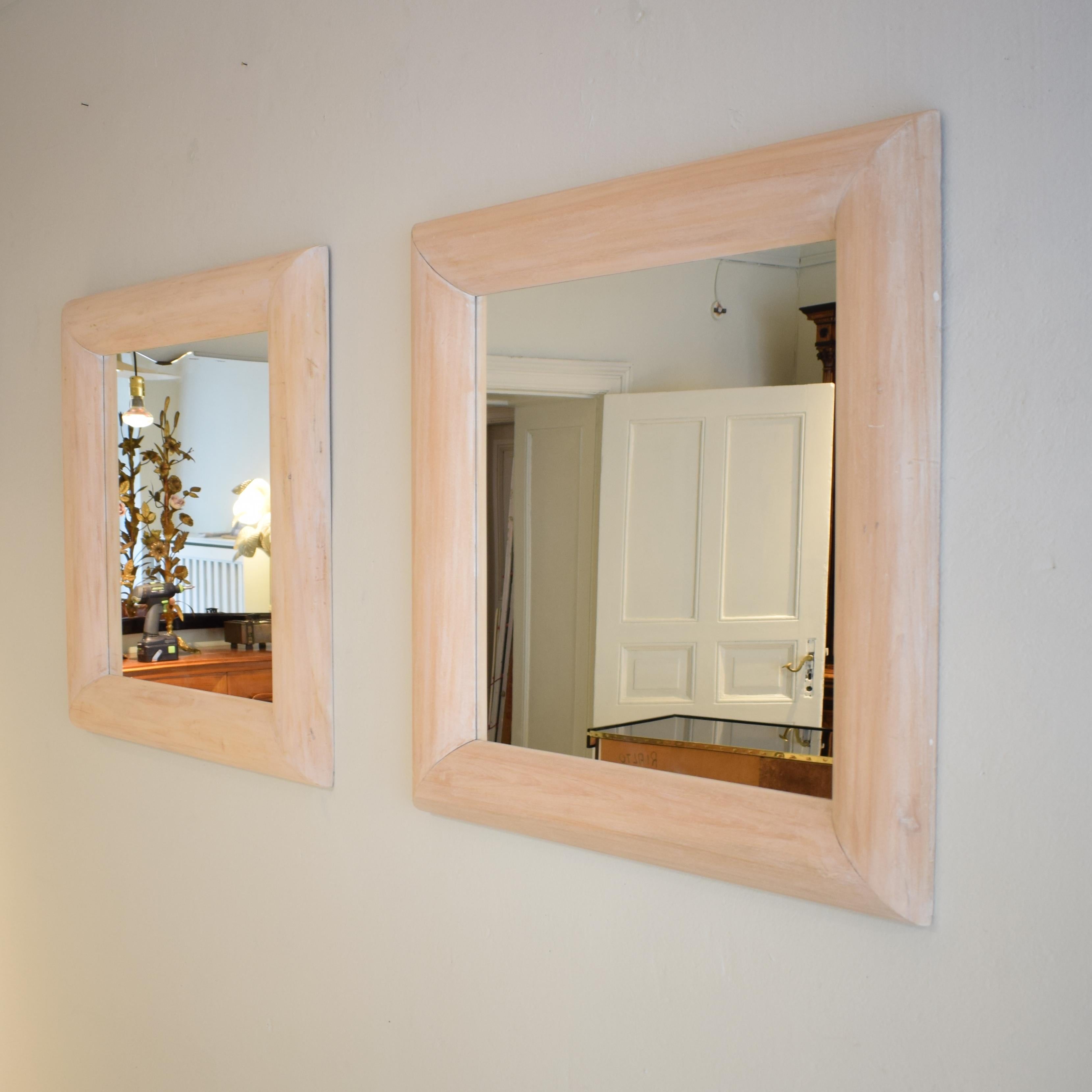 large white wall mirror