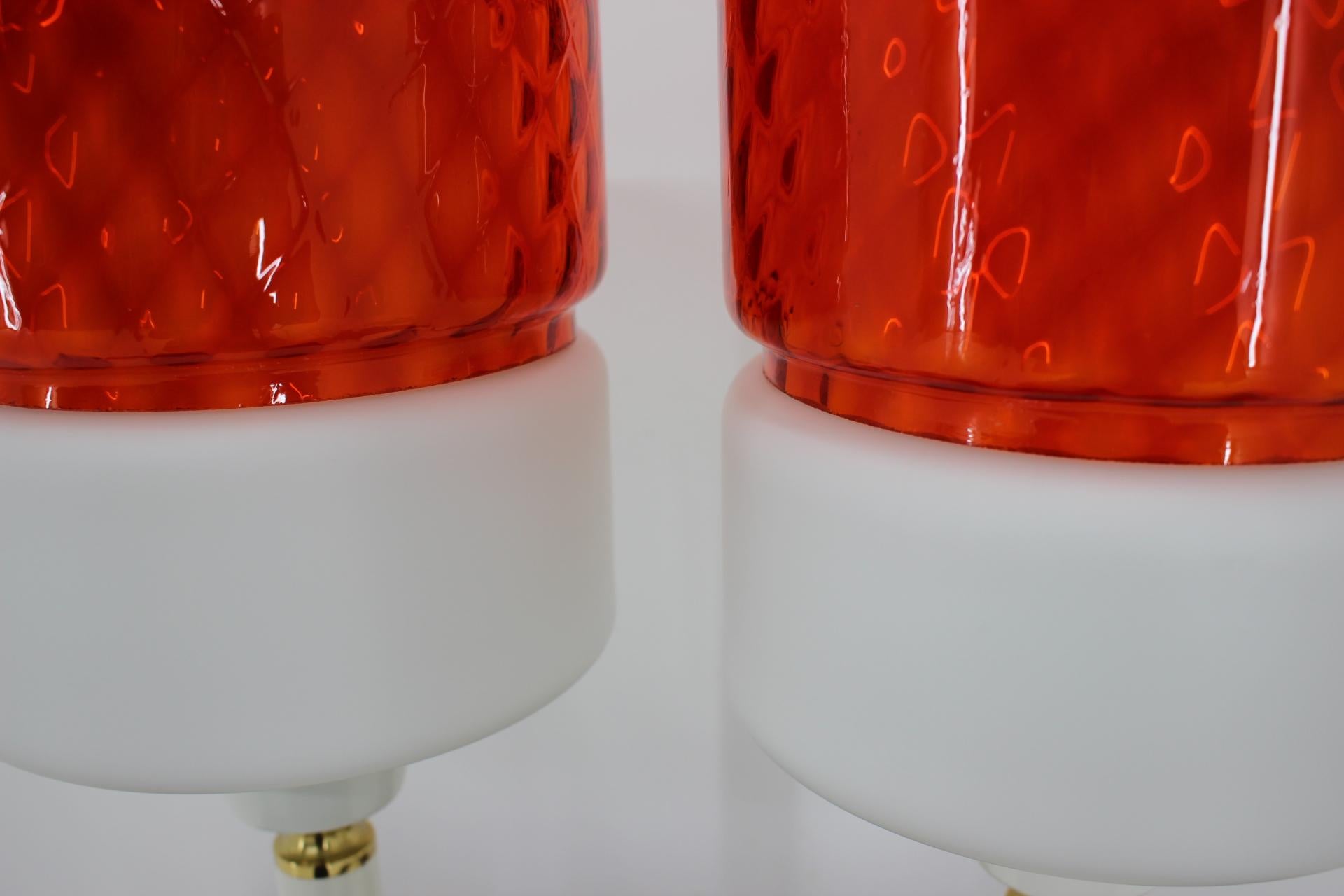 Mid-20th Century Pair of Big Table Lamps, 1960s For Sale