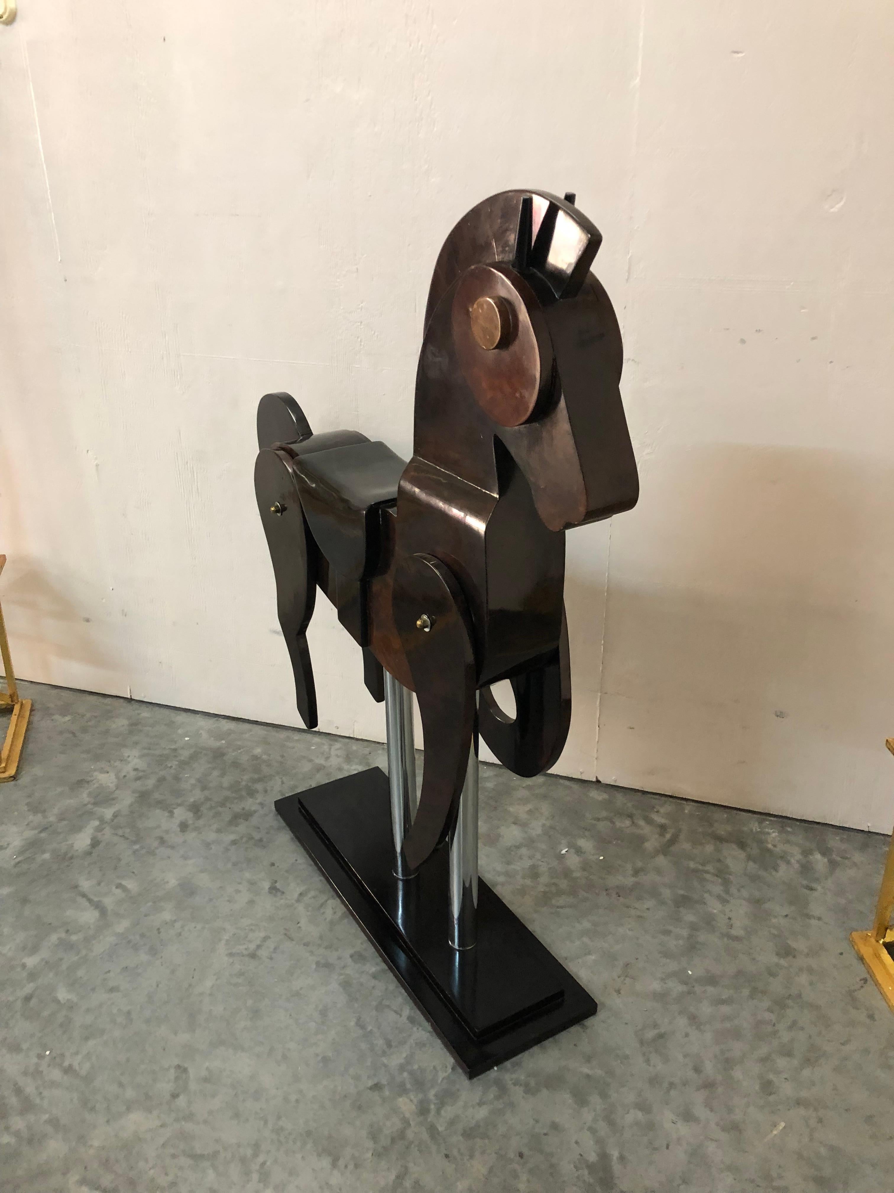 Pair of  bigs Art Deco Horse, 1940, France For Sale 6