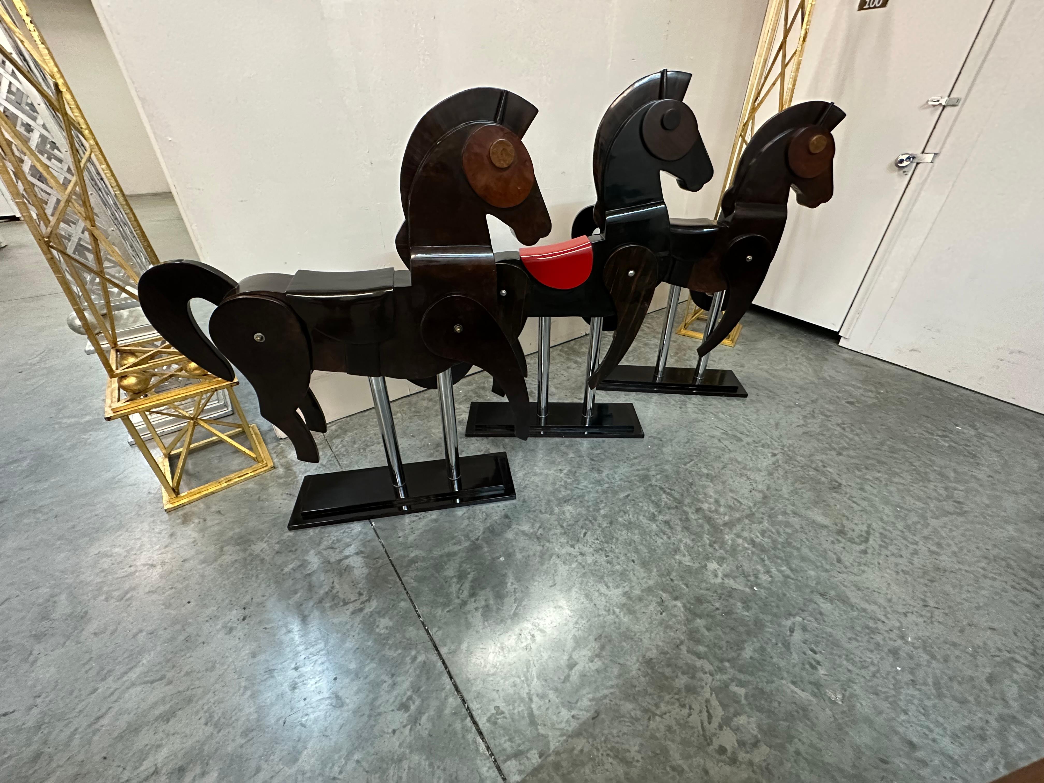 Pair of  bigs Art Deco Horse, 1940, France For Sale 5