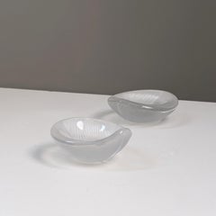 Pair of Bijou Tapio Wirkkala Comb Engraved Leaf Art Glasses 3337, Iittala 1957