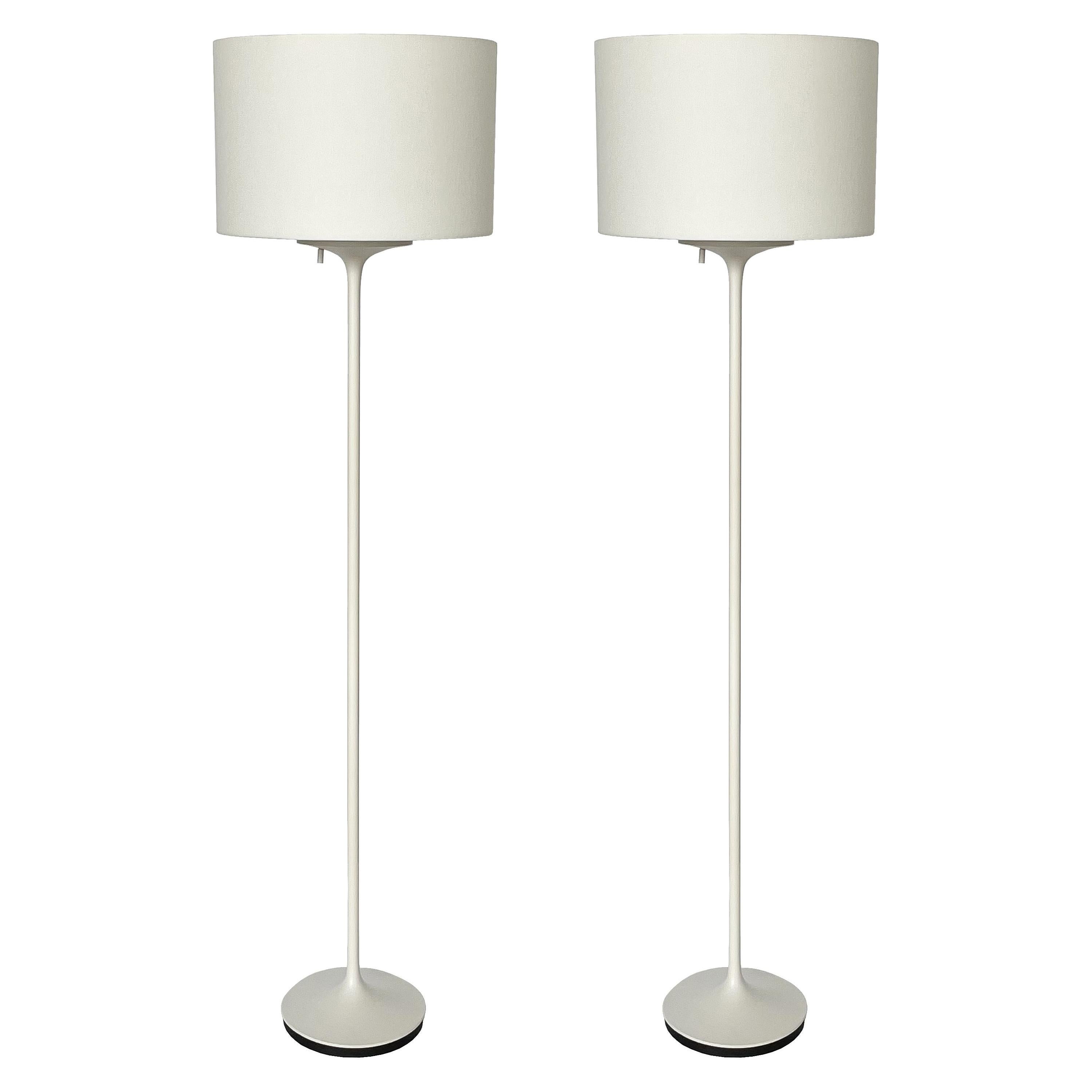 Pair of Bill Curry Stemlite Floor Lamps for Design Line