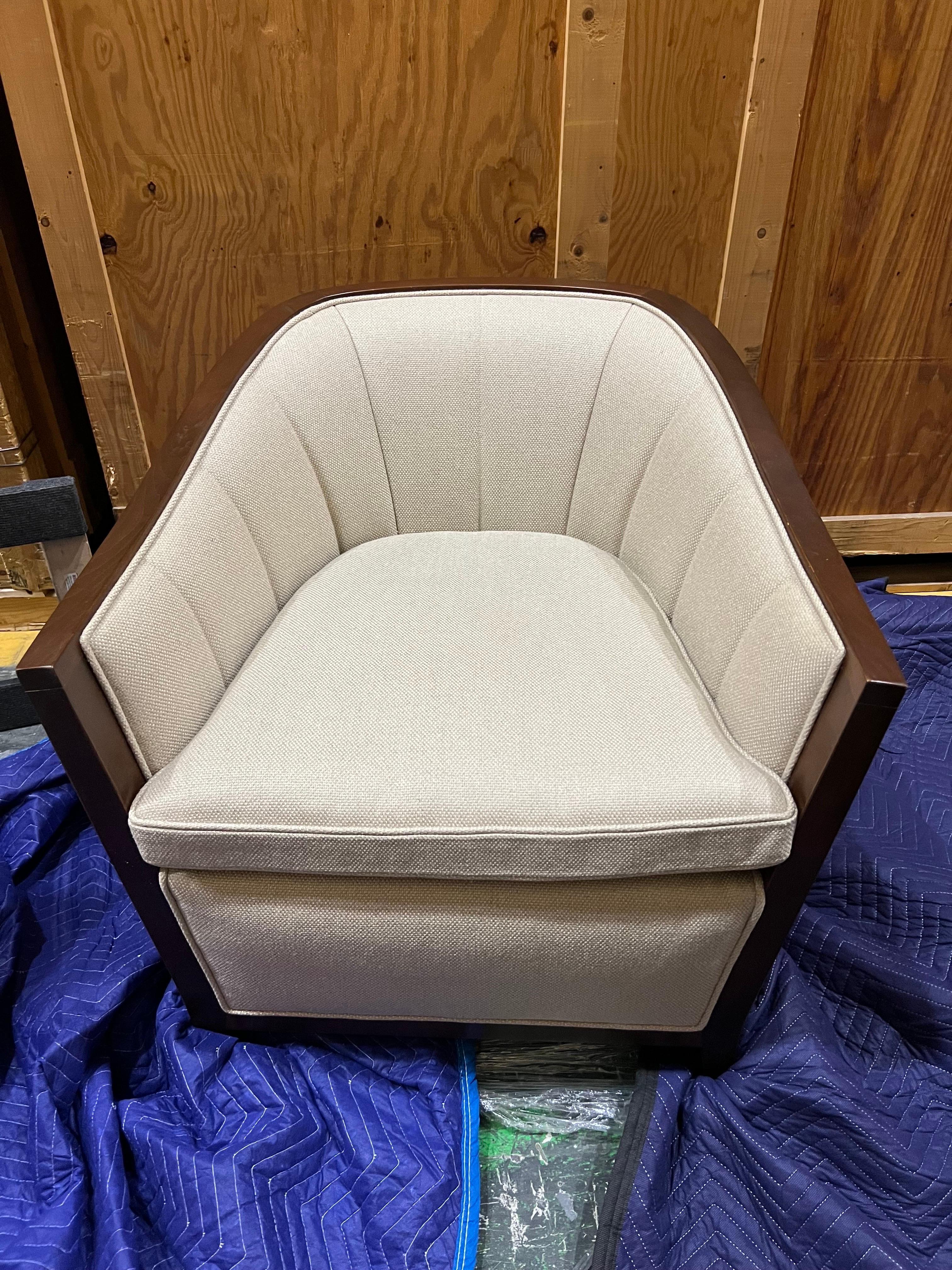 Pair of Bill Sofield ‘Layton’ Lounge Chairs #6359 for Baker 3