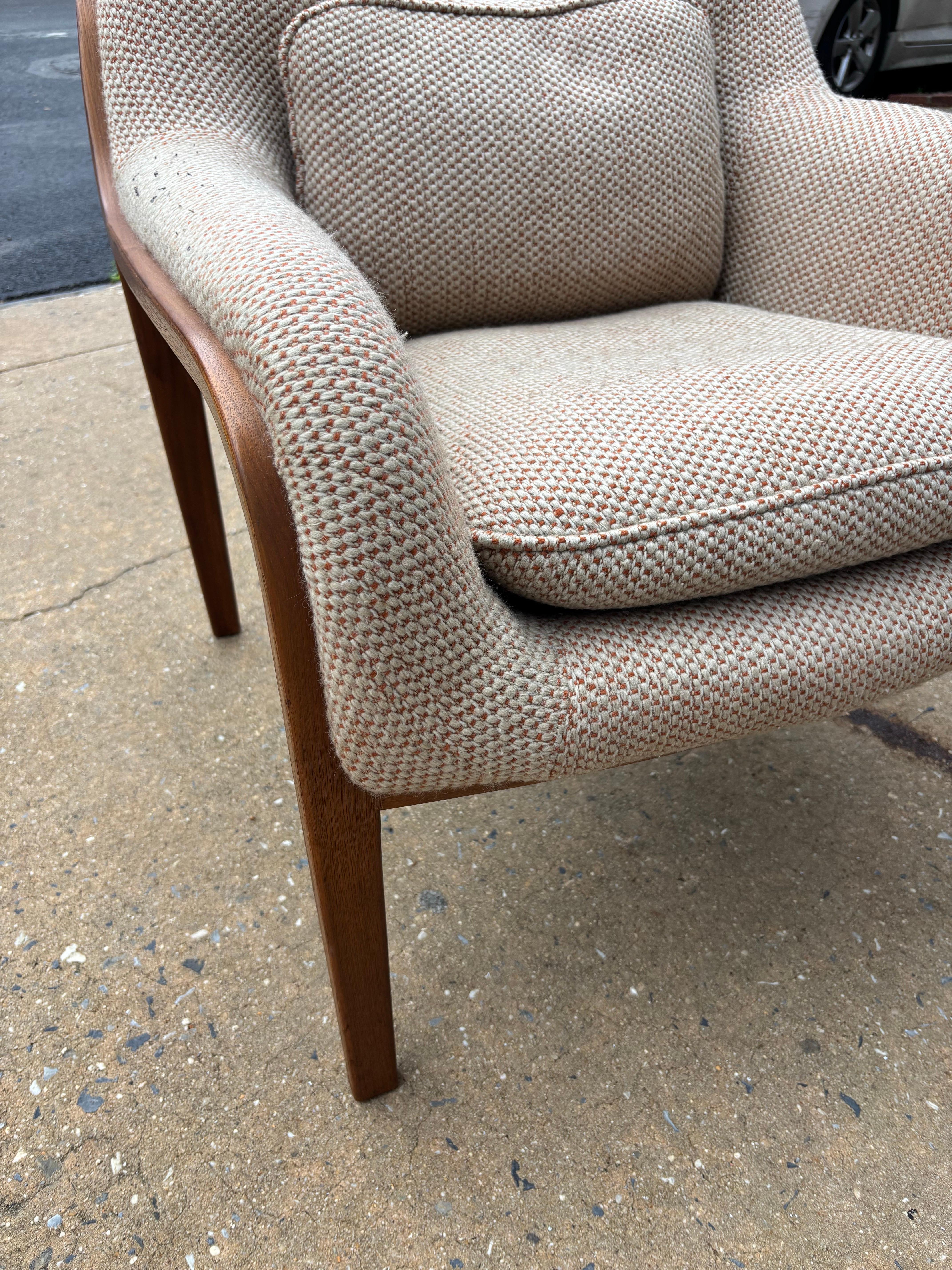 Upholstery Pair of Bill Stephens for Knoll Lounge Chairs