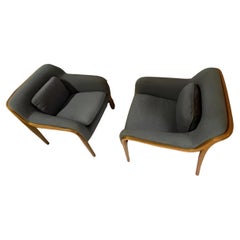 Pair Of Bill Stephens For Knoll Lounge Chairs