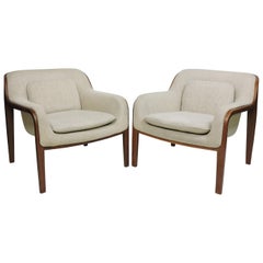 Pair of Bill Stephens Mid-Century Modern Bentwood Lounge Chairs for Knoll