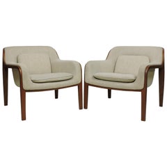 Pair of Bill Stephens Mid-Century Modern Bentwood Lounge Chairs for Knoll