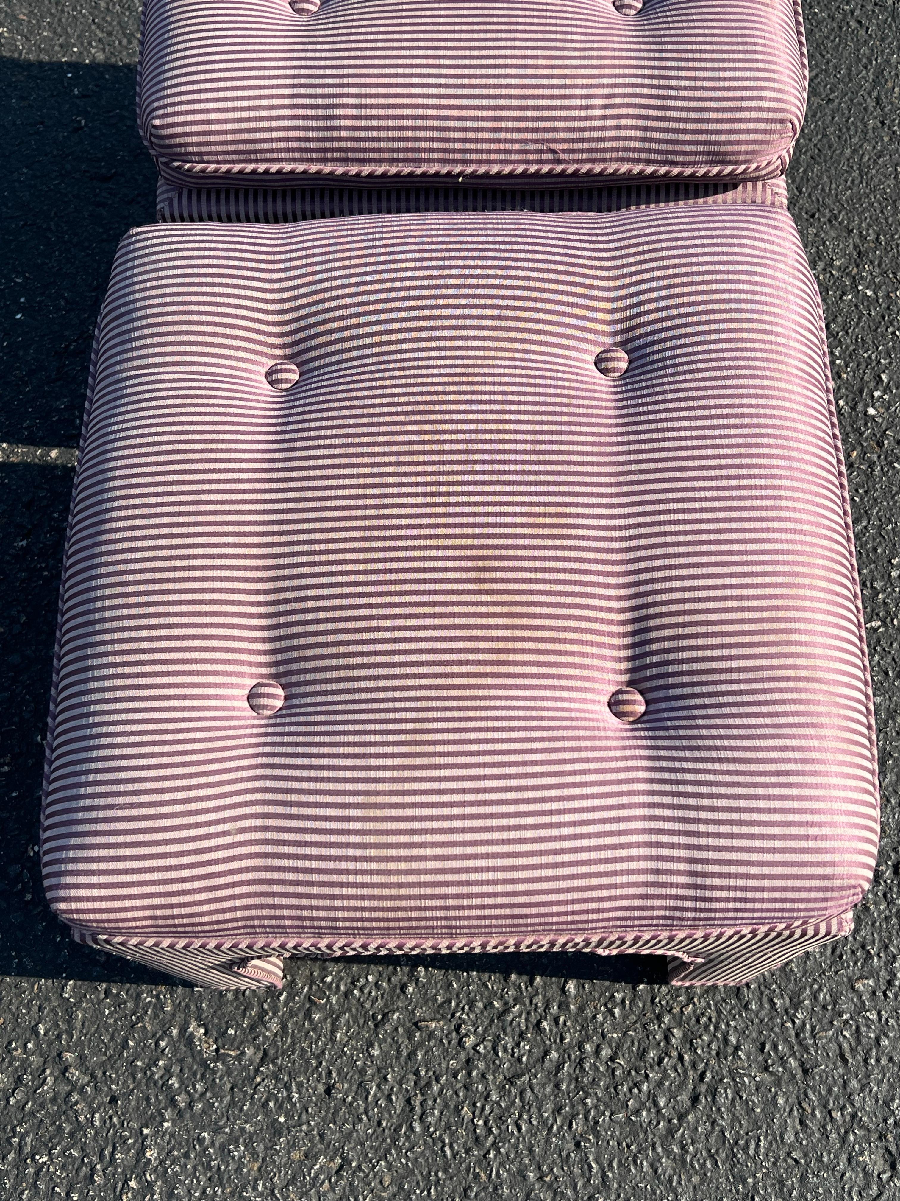 Pair of Billy Baldwin Pillow Top Sculpted Ottomans In Good Condition For Sale In Redding, CT