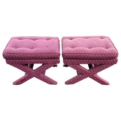 Pair of Billy Baldwin Stools or Ottomans