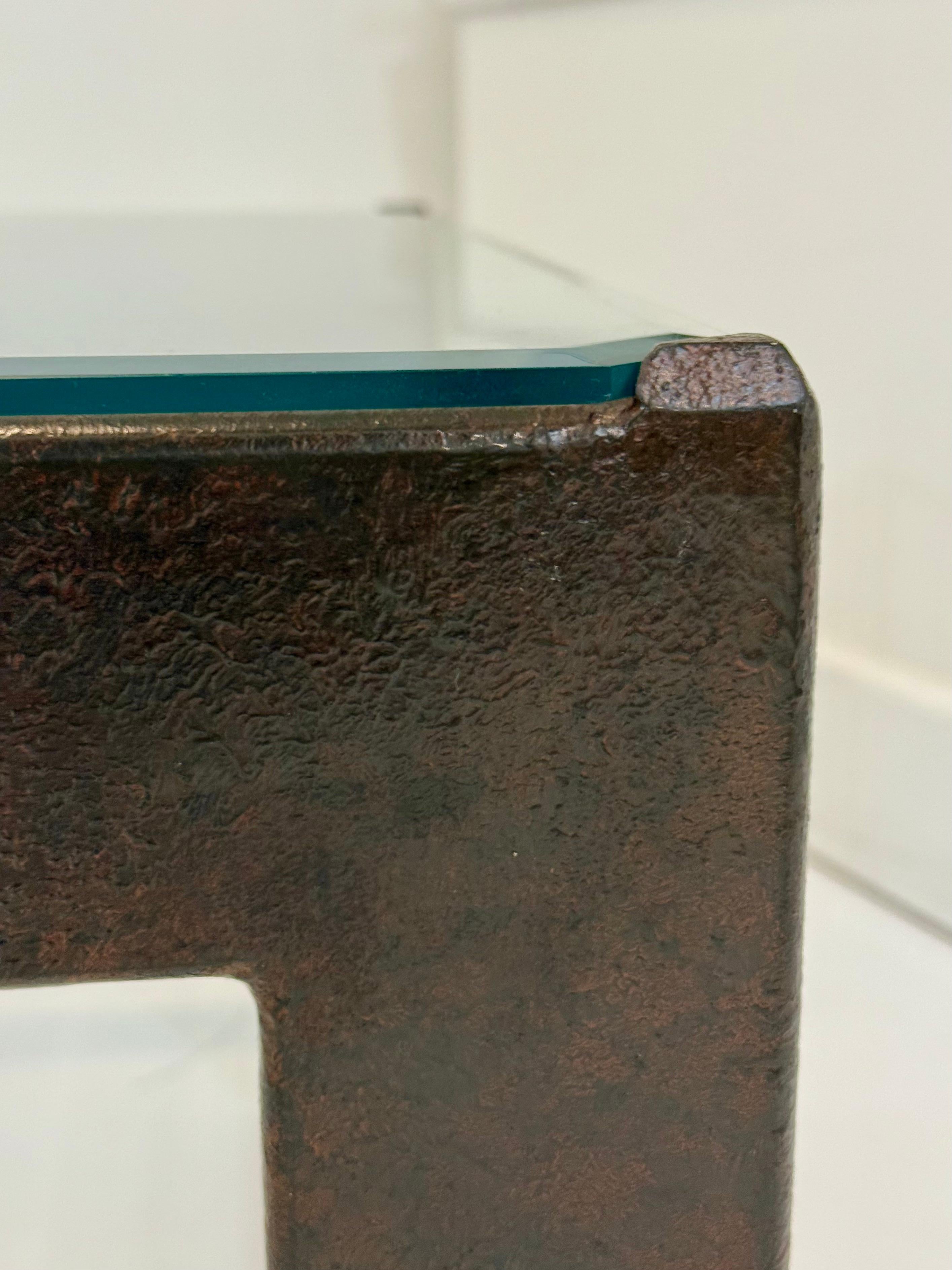 Paire de Cocktail Tables en métal et verre de Billy Haines pour I Douglas en vente 5