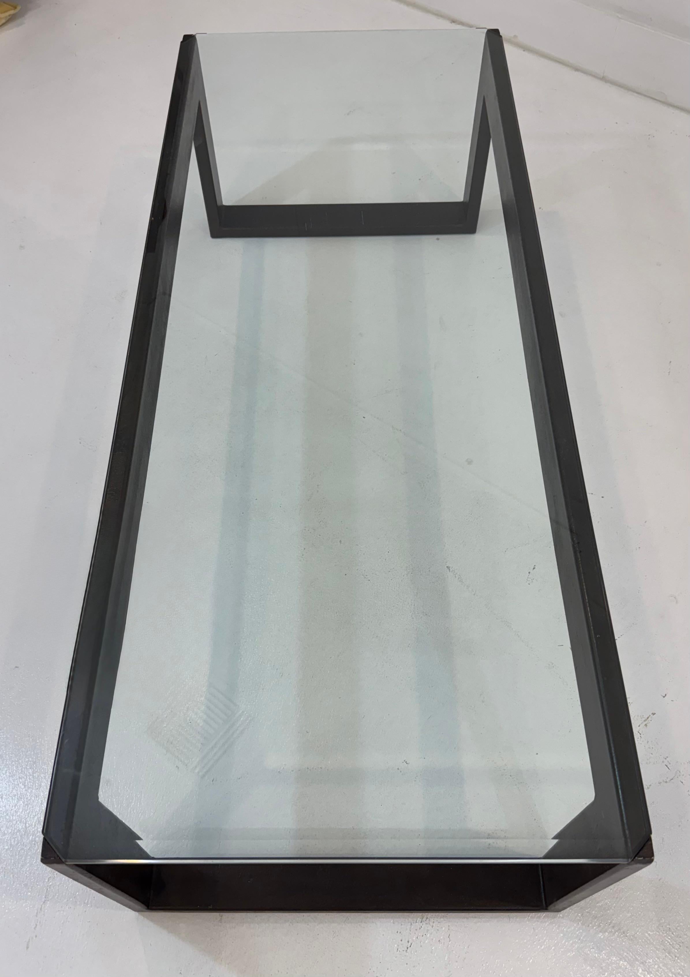 Mid-Century Modern Paire de Cocktail Tables en métal et verre de Billy Haines pour I Douglas en vente