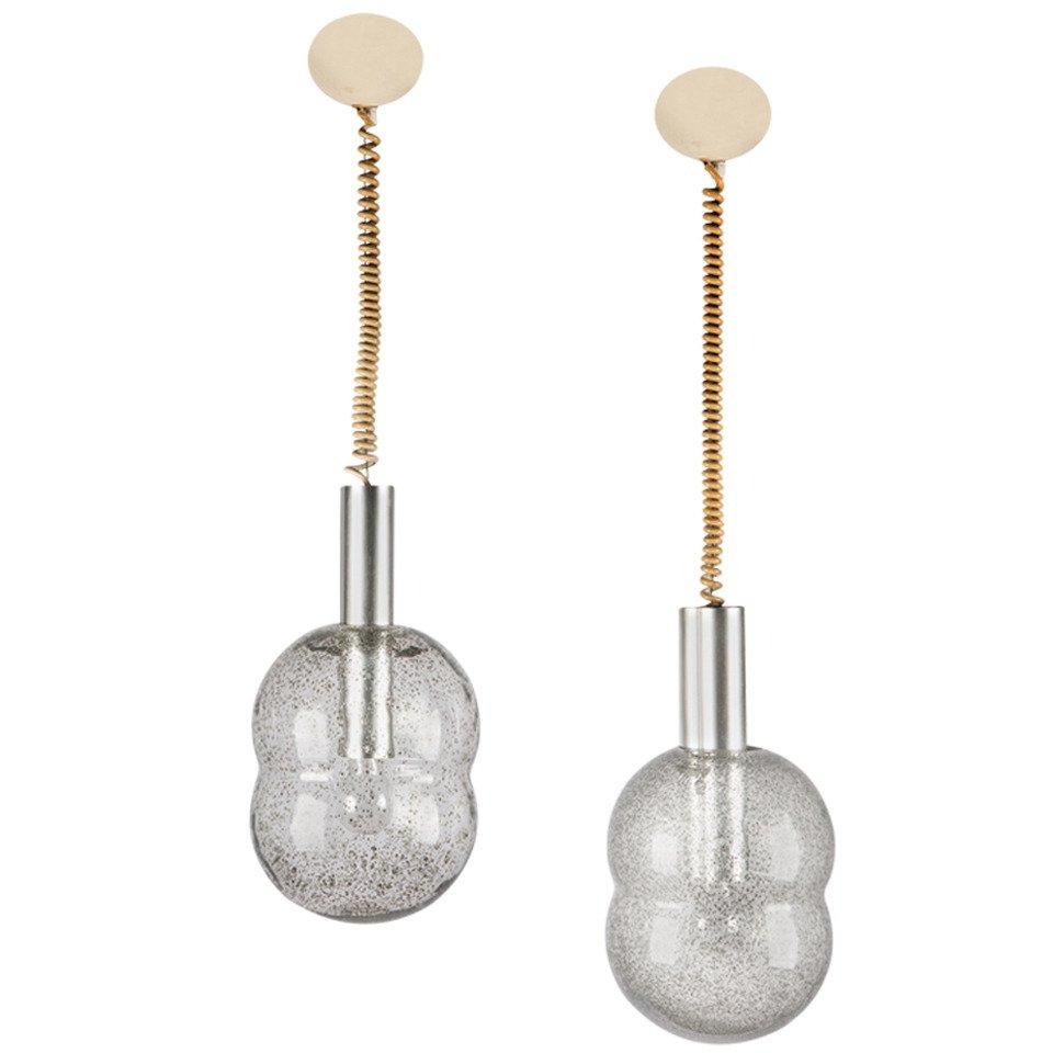 Set of Two "Bilobo" Pendant Lamps by Tobia Scarpa for Flos, Italy, 1970s For Sale