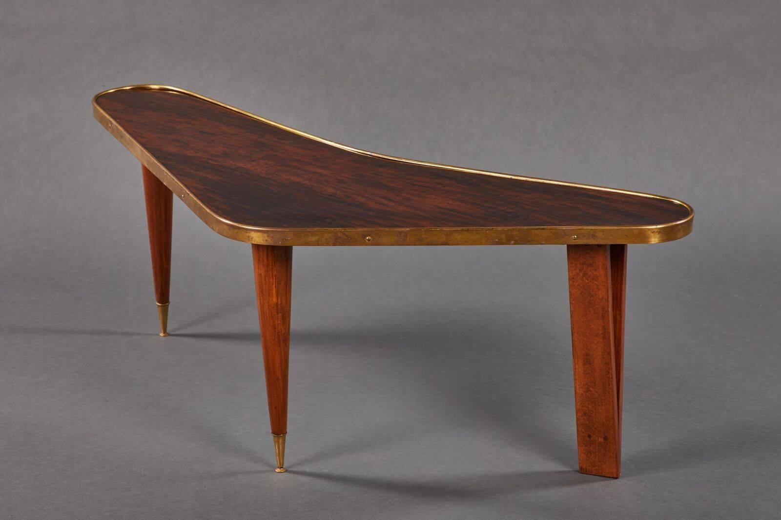 Mid-Century Modern Pair of Biomorphic Rosewood Coffee Tables