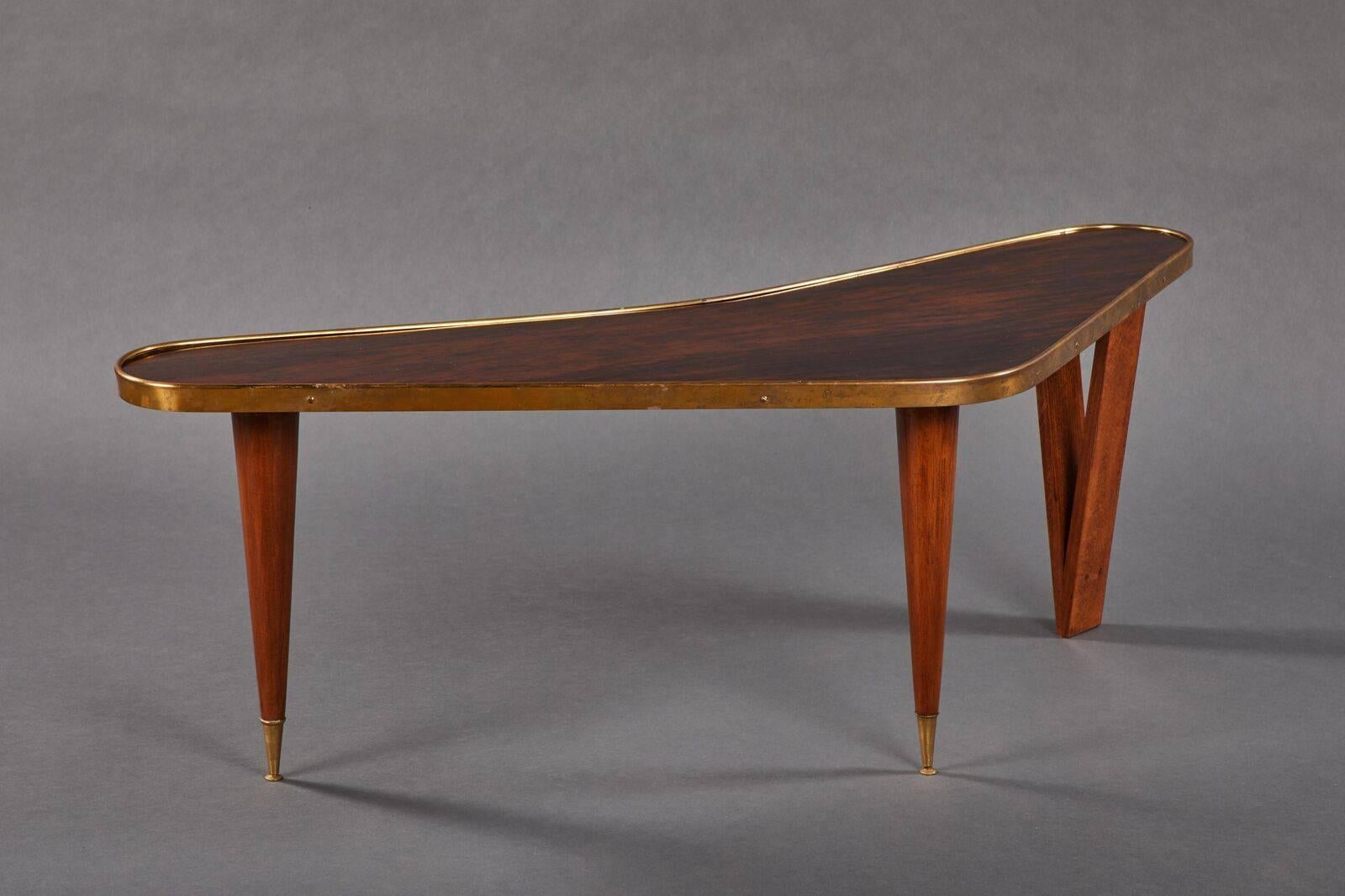 20th Century Pair of Biomorphic Rosewood Coffee Tables