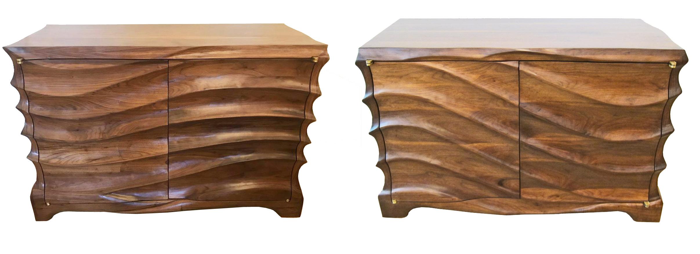 Pair of Biomorphic Studio Cabinets 6
