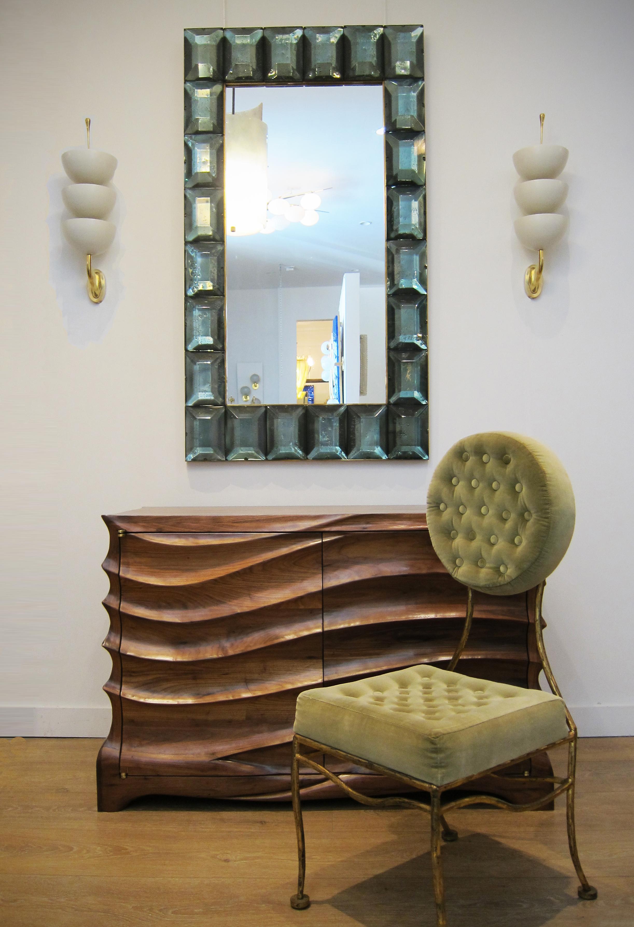 Organic Modern Pair of Biomorphic Studio Cabinets