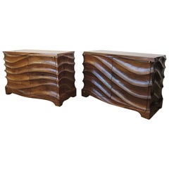 Pair of Biomorphic Studio Cabinets