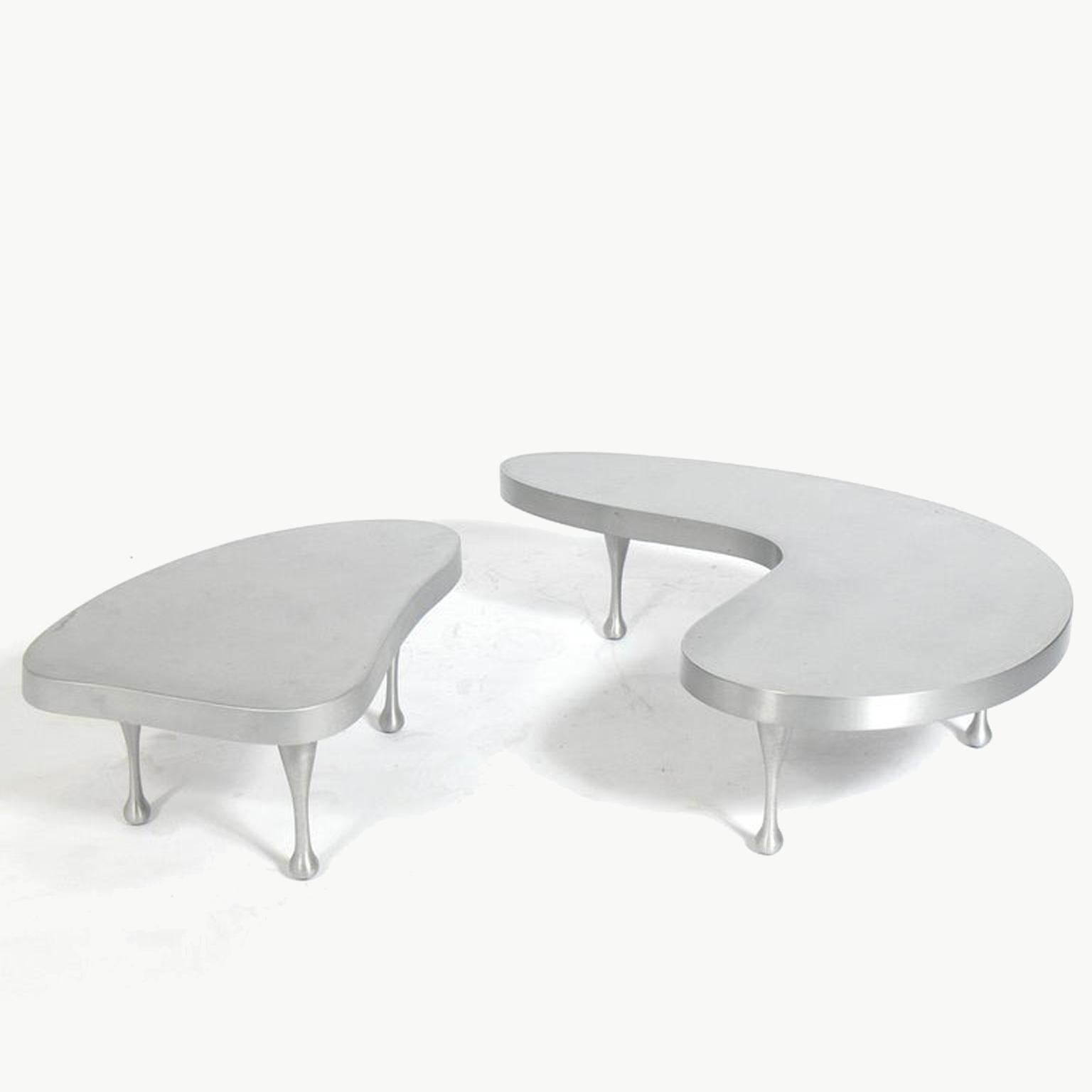 Pair of Biomorphic Tables by Frederick Kiesler In Good Condition In Roma, IT