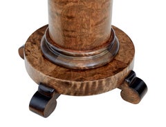 Pair of birch art deco pedestals