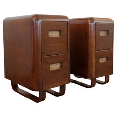 Pair Of Birch Bentwood Night Stands By Paul Goldman For Plymodern