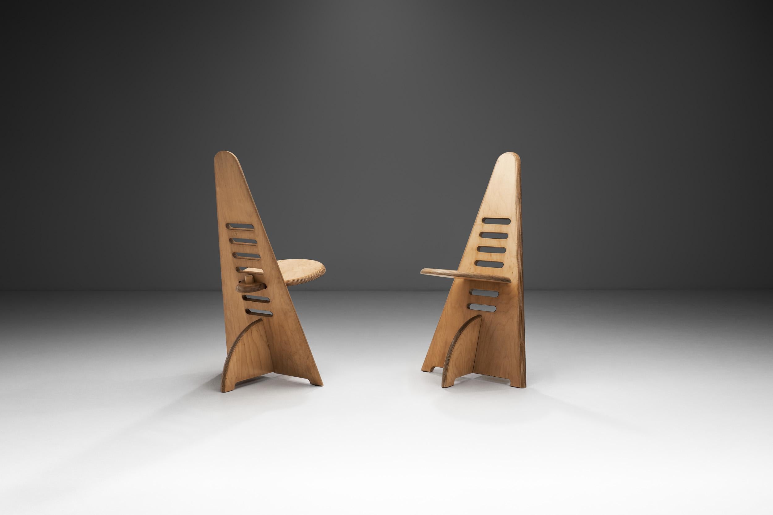 Mid-Century Modern Paire de chaises 