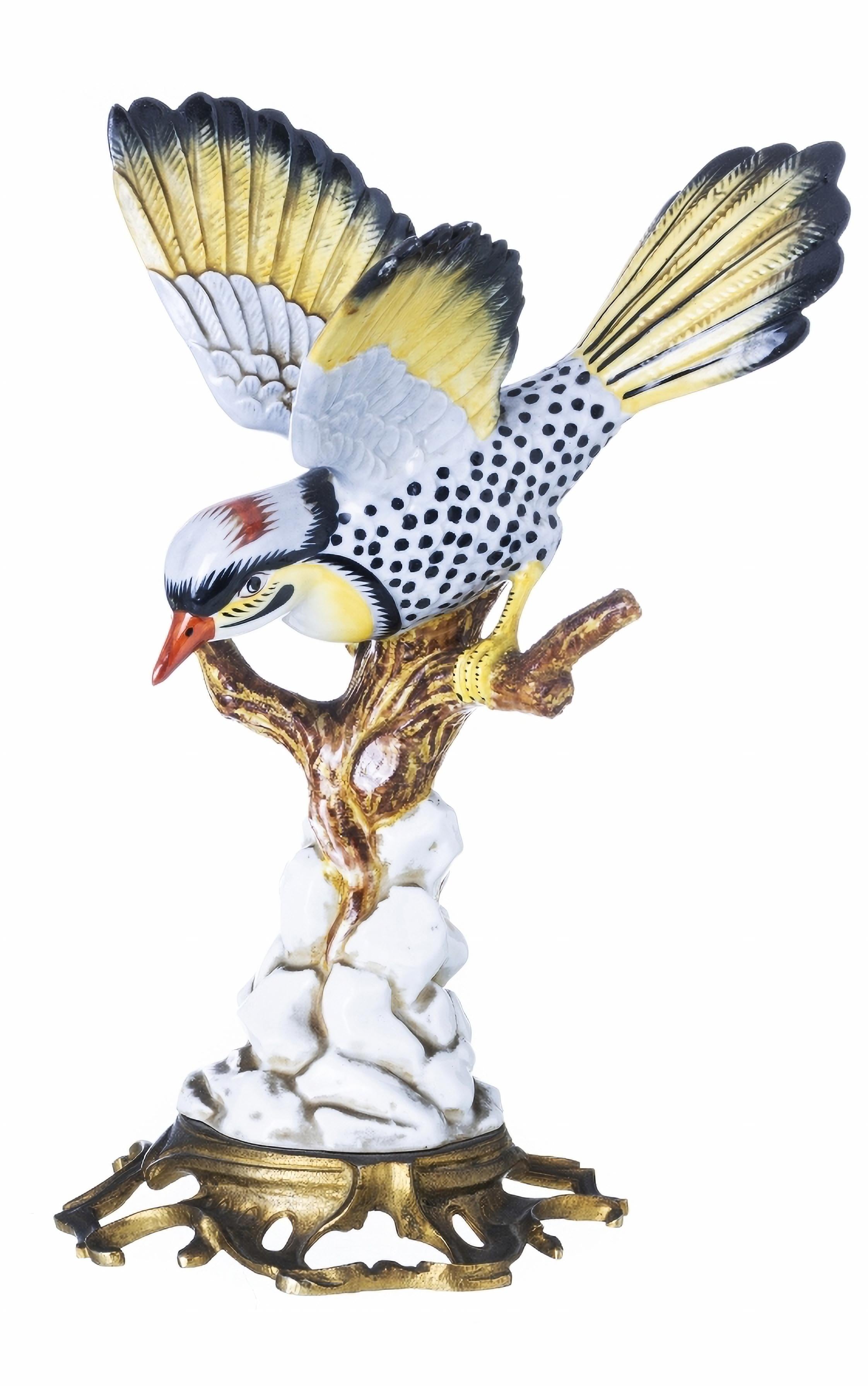 „PAIR OF BIRDS ON TORSO“ FRENCH SculPTURES SEVRES 19. Jahrhundert (Rokoko) im Angebot