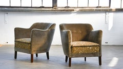 Pair of Birte Iversen Danish 1950's Pair of Lounge Chairs