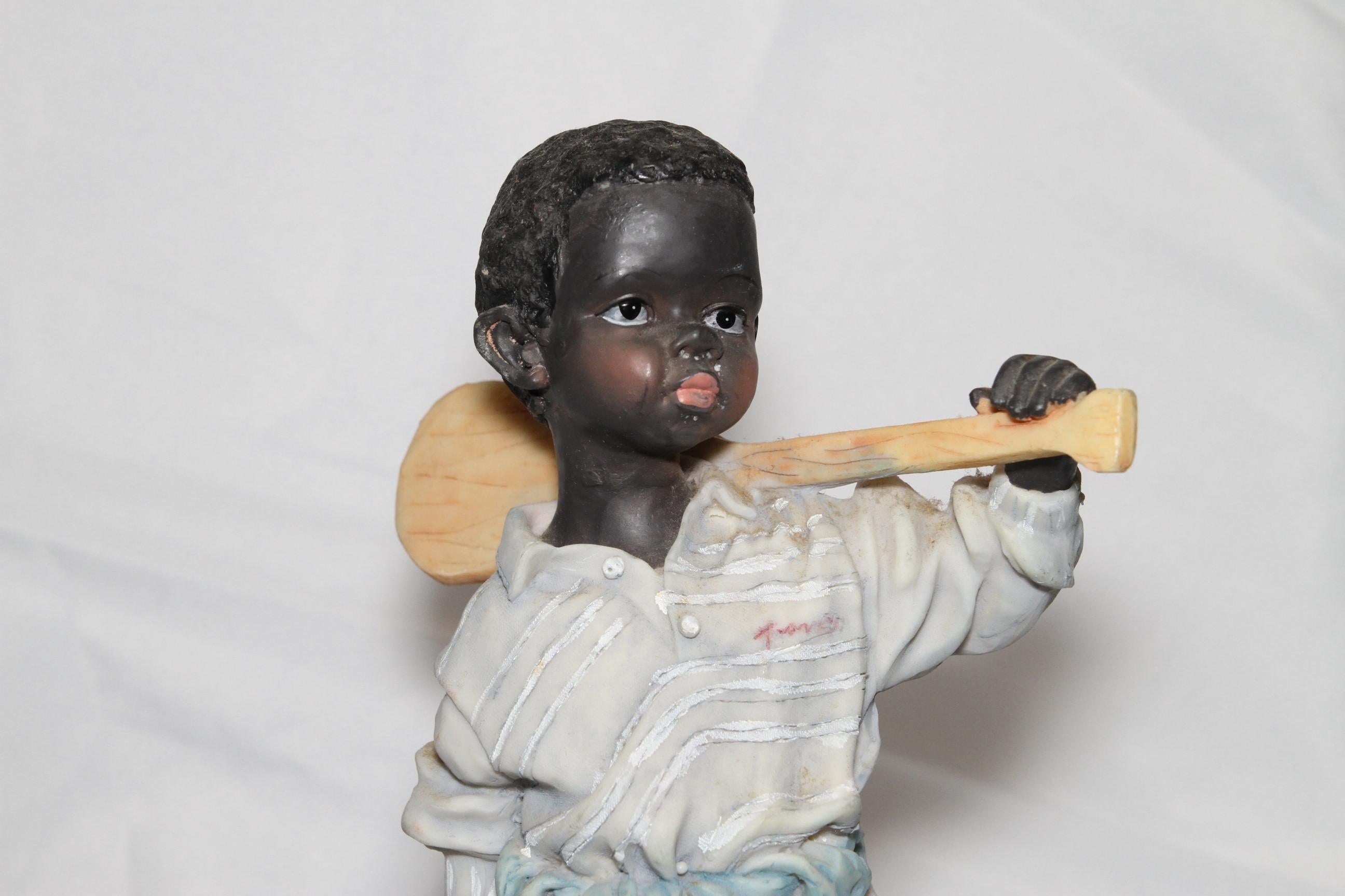 Américain Paire de Child Child en biscuit, en train de hocher la tête en vente