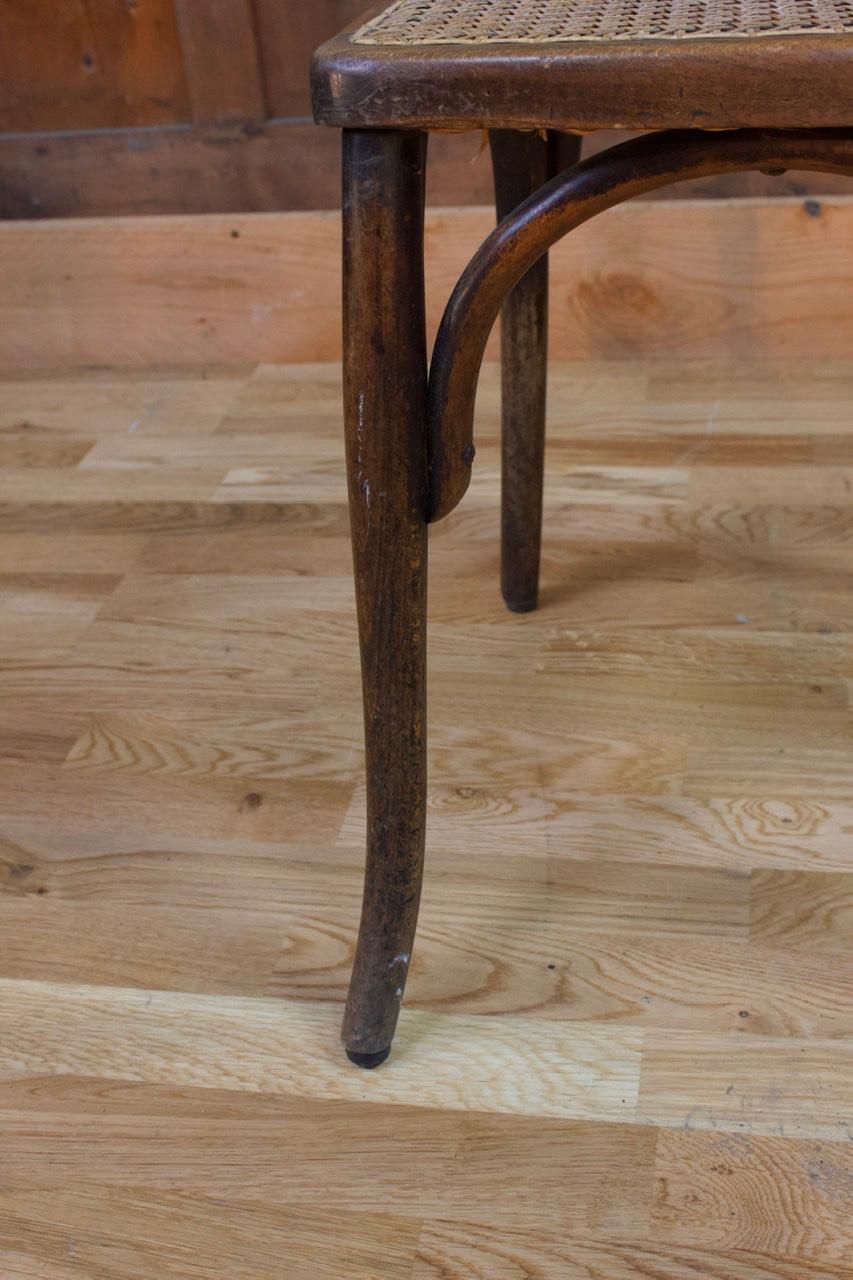 Paire de chaises Bistro Technique du bois cintré, 20ème siècle, France Bon état - En vente à Beuzevillette, FR