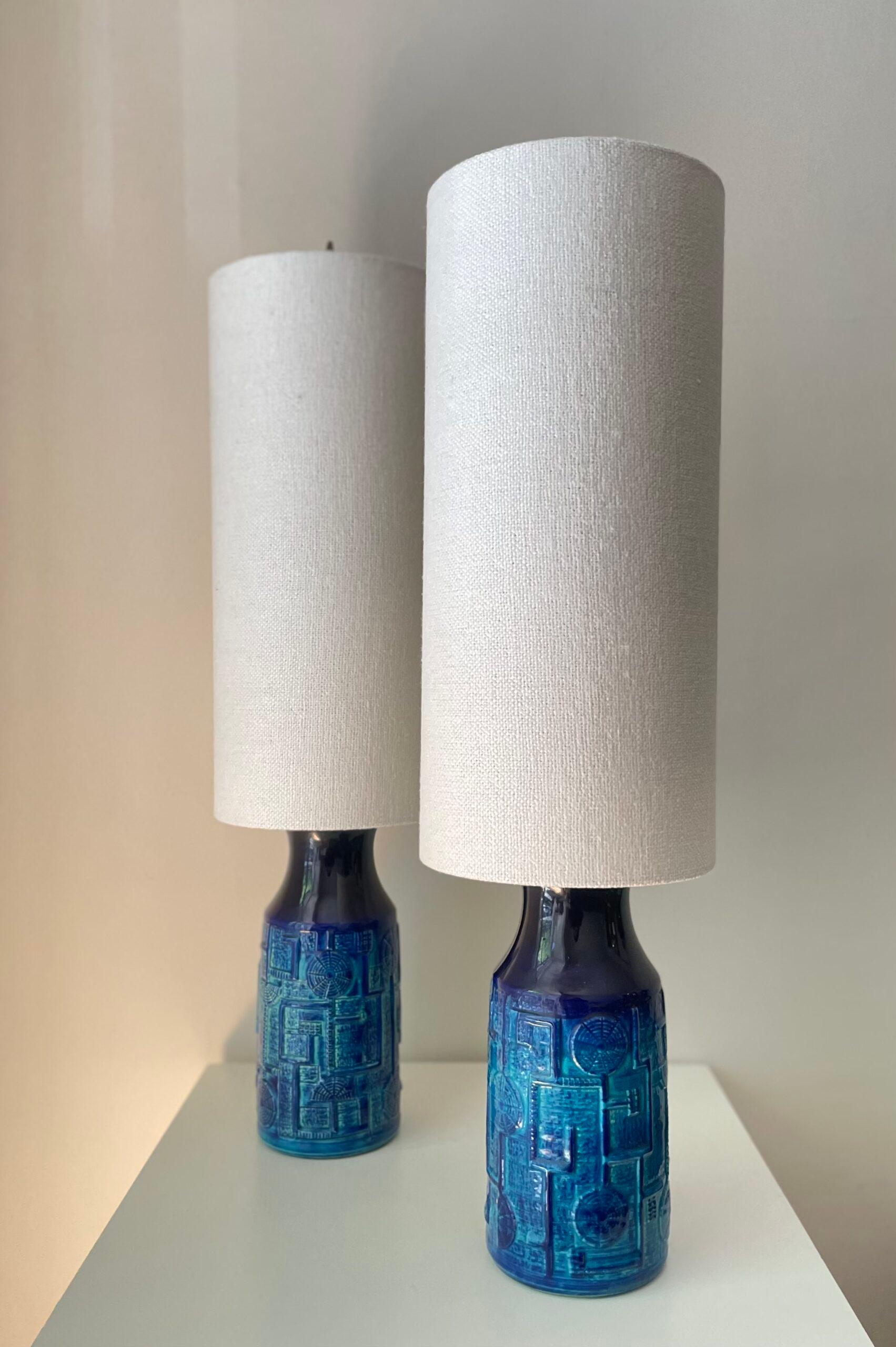 Mid-20th Century Pair of Bitossi lamps For Sale