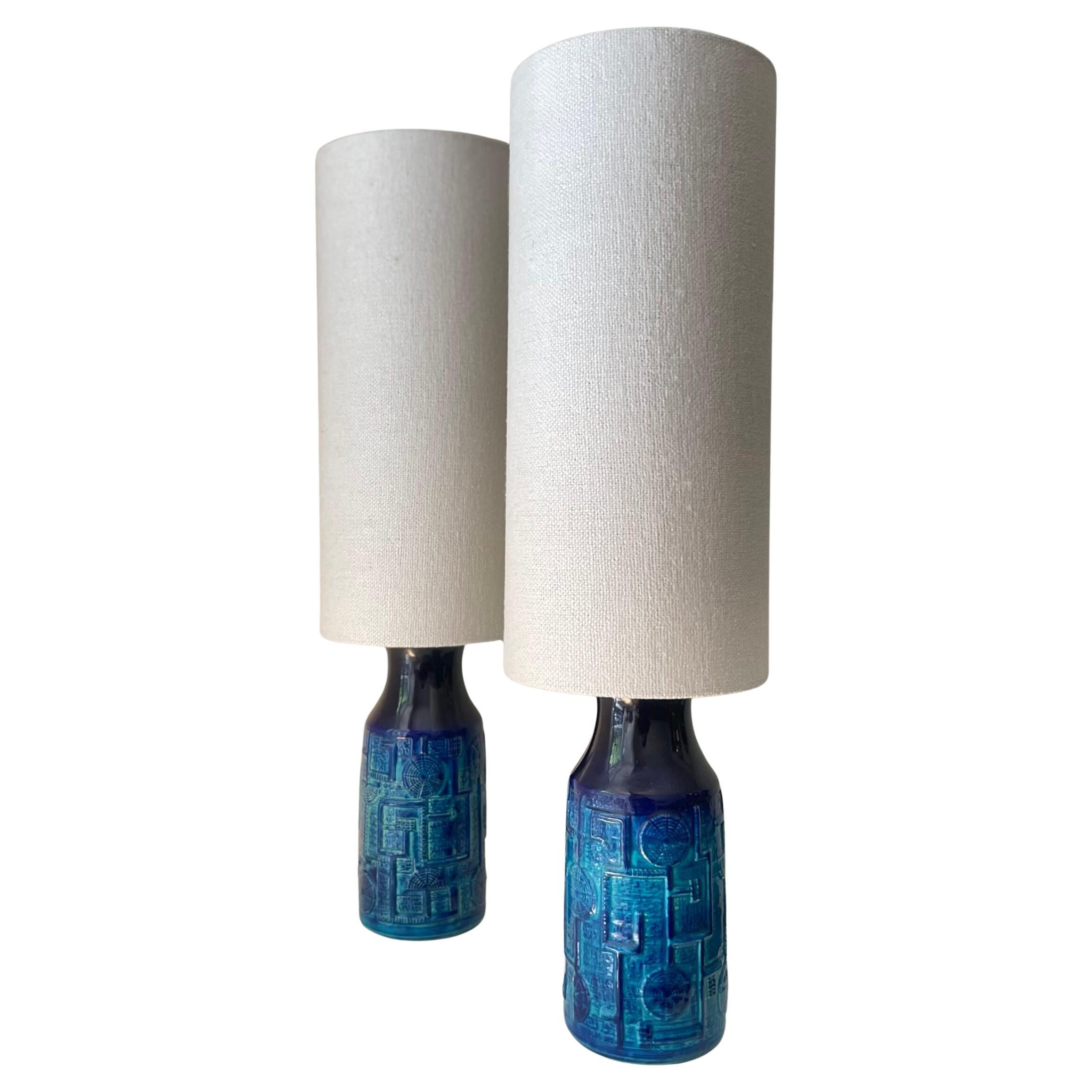 Pair of Bitossi lamps