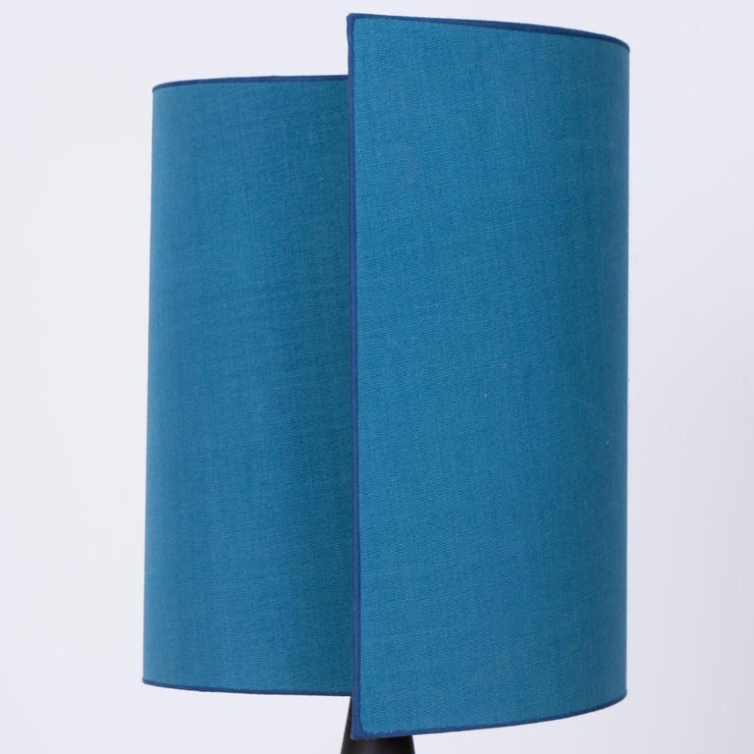 Pair of Bitossi Table Lamps with New Silk Custom Made Lampshades by René Houben For Sale 3