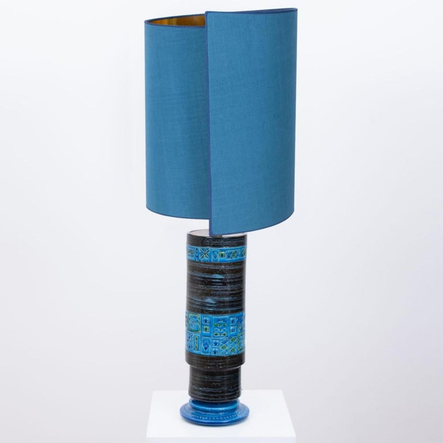 Pair of Bitossi Table Lamps with New Silk Custom Made Lampshades by René Houben For Sale 10