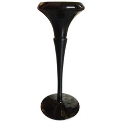 Pair of Black Amethyst Candlesticks