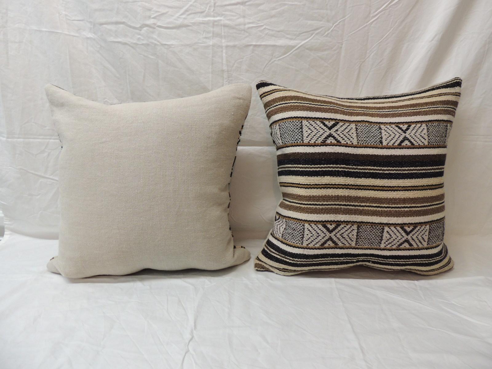 black brown and grey throw pillows