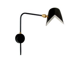 Serge Mouille - Pair of Black Antony Sconces Without Switches - IN STOCK!